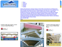 Tablet Screenshot of entrance-canopy-steelstructures.com